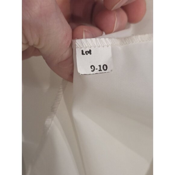 White Lace Petticoat Tulle Underskirt Side Closure 26” Waist Small - Picture 5 of 10